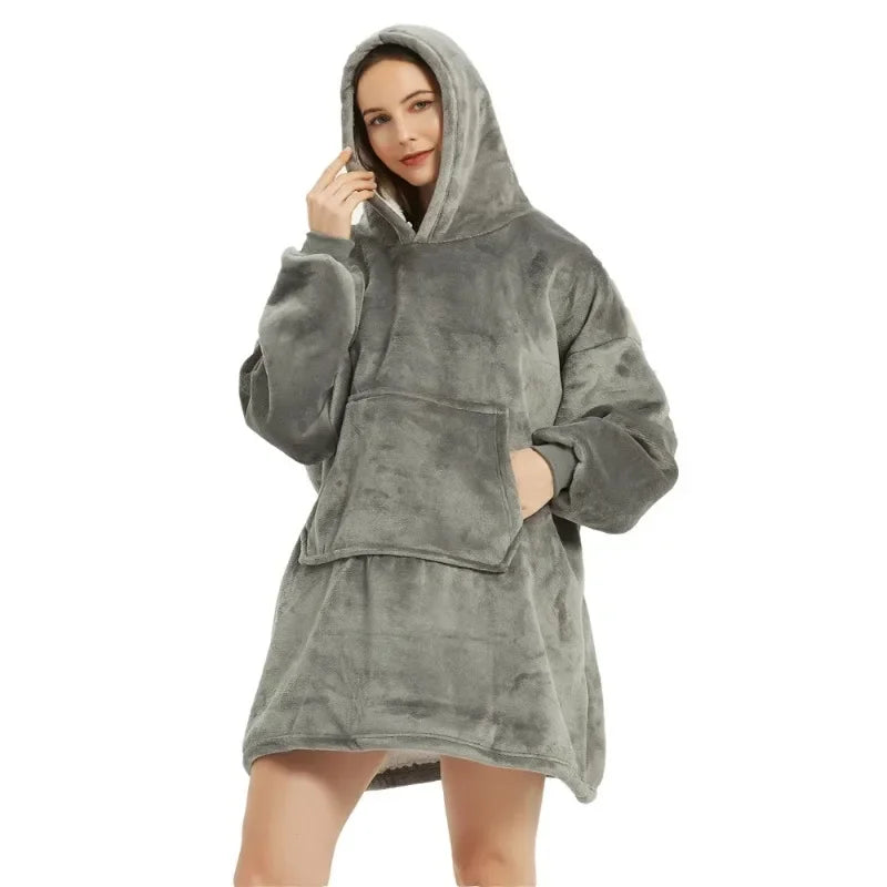 Oversized Fleece Blanket  Hoodie